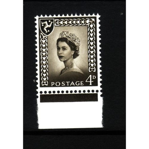 GREAT BRITAIN ISLE OF MAN 1968 SG5 4d OLIVE SEPIA U/M MINT#2