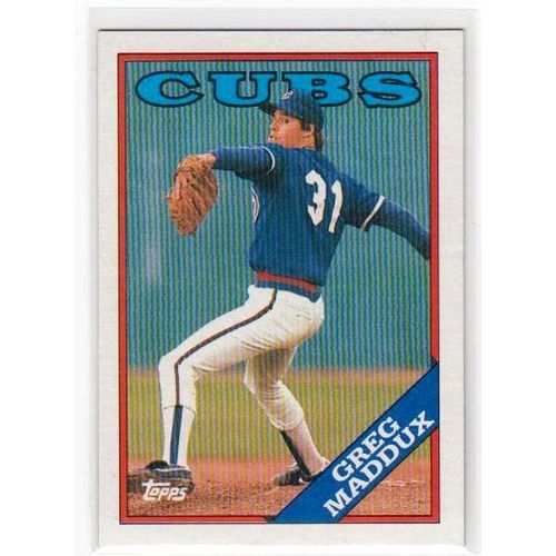 1988 Topps Greg Maddux baseball card #361 – HOF - Cubs