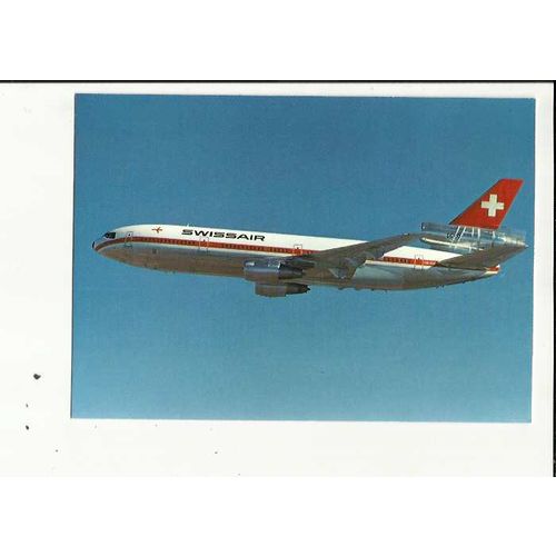 Aviation SWISSAIR DC10-30 Postcard by BP (SR 1223)