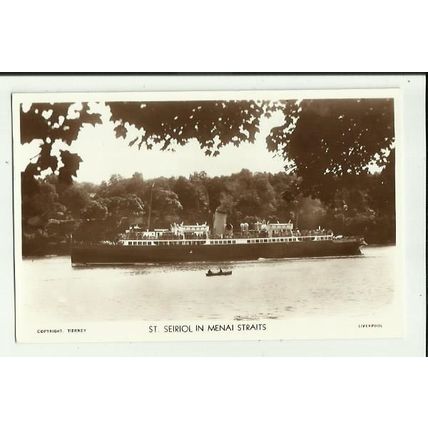 Liverpool & North Wales SS ST SEIRIOL Postcard (Tierney)