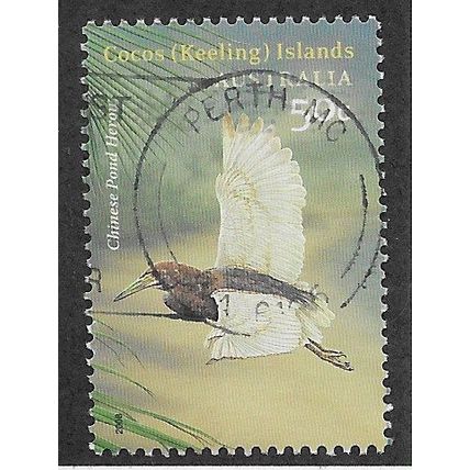 CKI 2008 50c 'BIRDS - CHINESE POND HERON' FINE USED (EBID70-924)