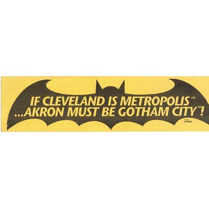 BATMAN ' UNIQUE ' BUMPER STICKER