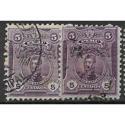 1909/1920 Michel 138a+138b - fine used (o)