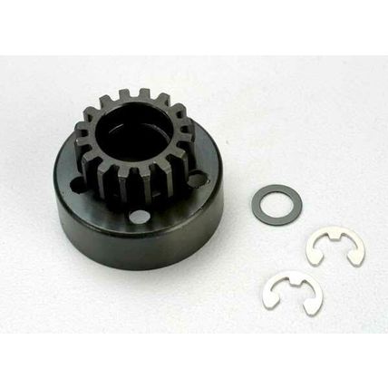 TRA5215 TRAXXAS Clutch bell (15-tooth)/5x8x0.5mm fiber washer (2)/ 5mm e-clip (r