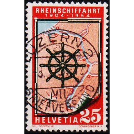 Switzerland. 1954 25c S.G.551 Used