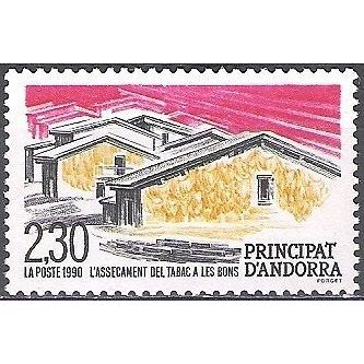 Andorre Français 1990 Michel 416 Neuf ** Cote (2008) 1.60 € Séchage du tabac