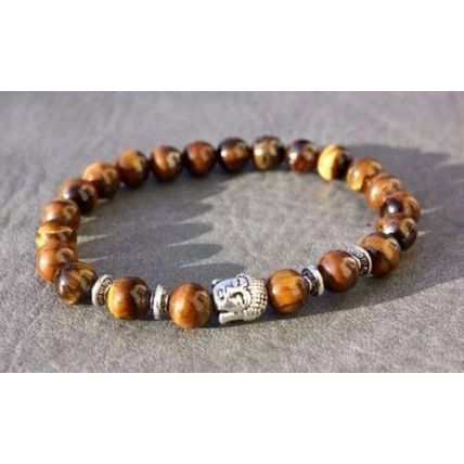 Buddha Bracelet Tigers Eye Spiritual White Turquoise Bead Buddha Bracelet
