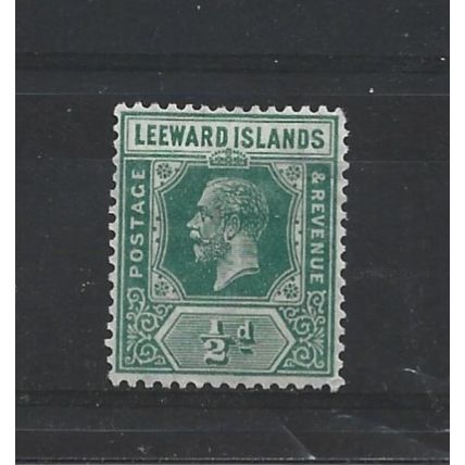 LeewardIslands.SG59 1/2d Blue-Green.Mounted Mint.Nov24b