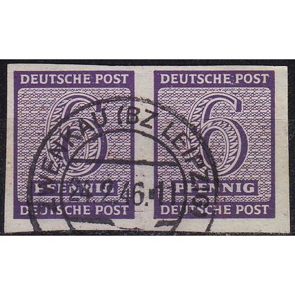 GERMANY Alliiert SBZ [West-Sachsen] MiNr 0117 Y ( O/used ) [04] 2er