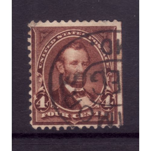 USA 1898 SG 285b 4c DEEP BROWN LINCOLN FINE USED#