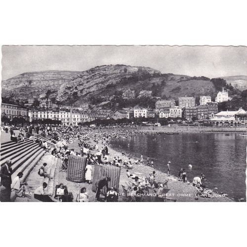 The Beach & Great Orme LLandudno Caenarvonshire Postcard (CAE73011)