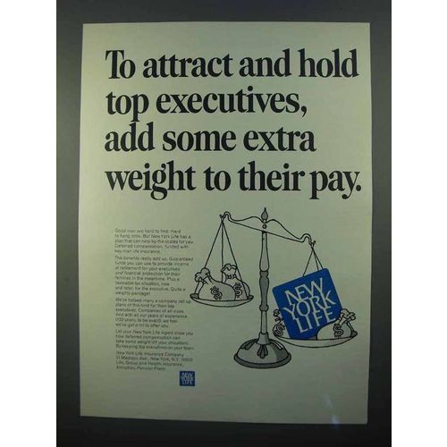 1968 New York Life Ad - Add Extra Weight to Their Pay
