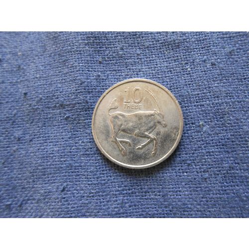 1989 BOTSWANA 10 THEBE COIN.