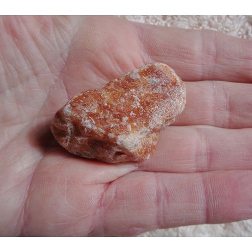 A Orange Calcite Raw Crystal Gemstone 1.75 Inch Energy Work Metaphysical