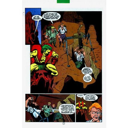 Eclipso #4 p7 (1993) McDonnell Creeper Cave Carson Bruce Gordon Semi-Splash