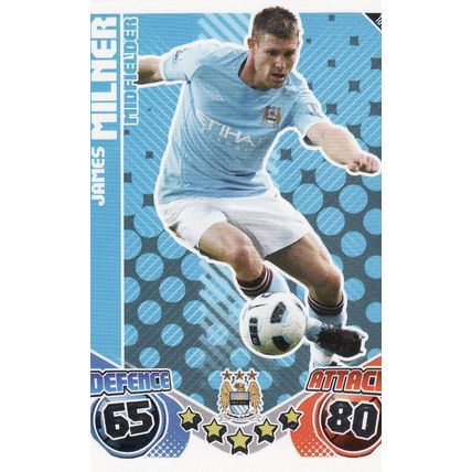 Match Attax 2010/2011 187 James Milner Manchester City