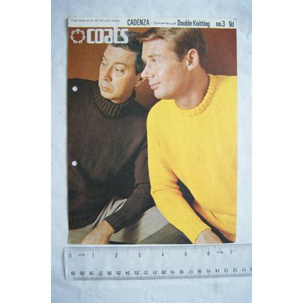 1965 Coats No. 3, crew or polo neck sweater, DK