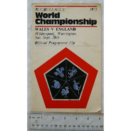 1975 programme Wales v. England