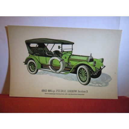 1915 PIERCE ARROW series 2 , veteran car unused postcard #
