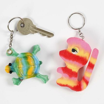 Fabric Stuffed Decorate your Own Key Rings 5 Pack 6-10cm tall Fun For All CR52