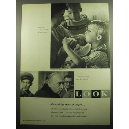1957 Look Magazine Ad - Some lives bear testimony to tenderness