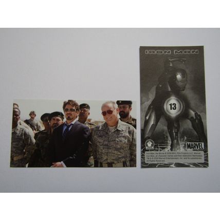 Marvel - Iron Man The Movie 2008 - Preziosi Sticker Drop-down Choice (e18)