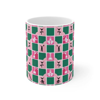 Professional Worker Pink Doctor and Nurse #5 Ceramic Coffee Mug 11oz