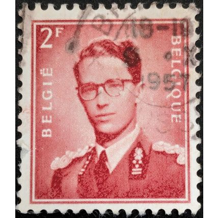 STAMP Belgium SG1454 1953 2Fr King Baudouin Used