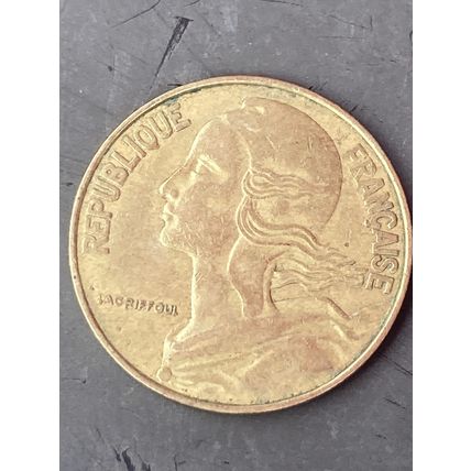 Umlaufmünze Frankreich 20 Centimes 1975