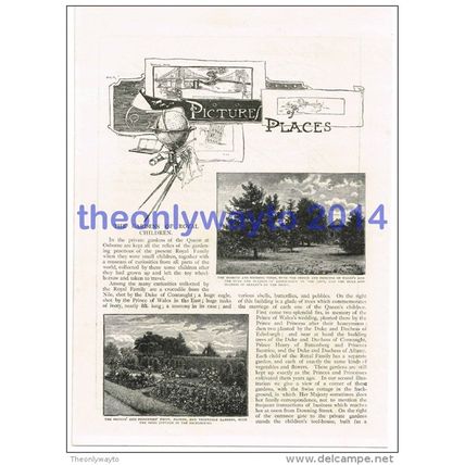 Gardens of Royal Children (1), Book Illustration, c1895