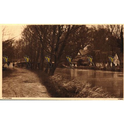 Flatford, Suffolk, V3992 Photochrom Postcard