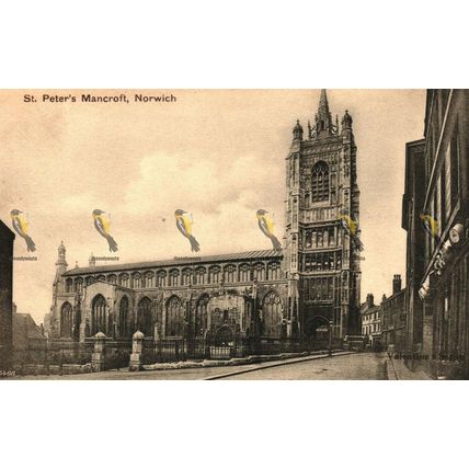 St Peter's Mancroft, Norwich, Norfolk, 5408 Valentines Series Postcard