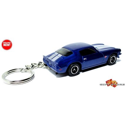HTF KEYCHAIN 1970~71~72~1973 BLUE CHEVY CAMARO Z28 CUSTOM Ltd GREAT GIFT