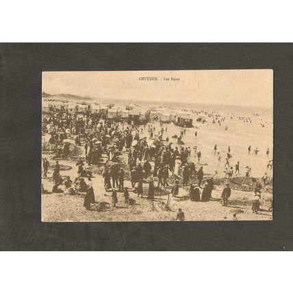 Postcard Belgium Ostend Les Bains