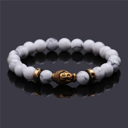 Buddha Bracelet Tigers Eye Spiritual White Turquoise Bead Buddha Bracelet