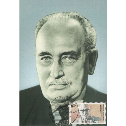 Carl Wilhelm Kaisen German Bremen Mayor SDP Party FDC Postcard