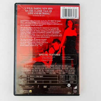 Cruel Intentions DVD Sarah Gellar, Ryan Phillippe, Reese Witherspoon