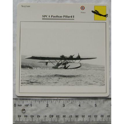 SPCA Paulhan Pillard I - France - Seaplane - Collectors Club Card