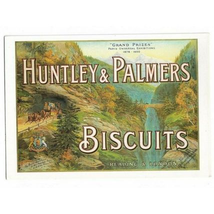 Huntley And Palmers Biscuits, Repro Advertising Postcard.