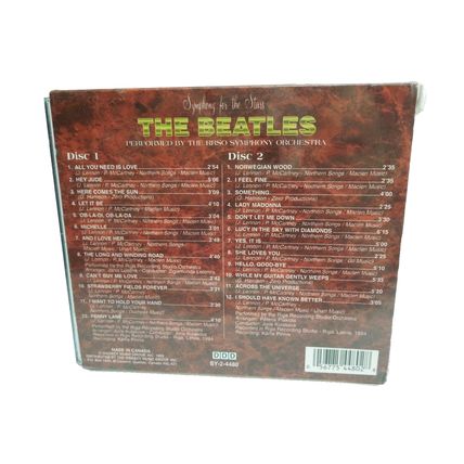 The Beatles: Symphony for the Stars: (1995 Madacy) 2 Disc Set w/case