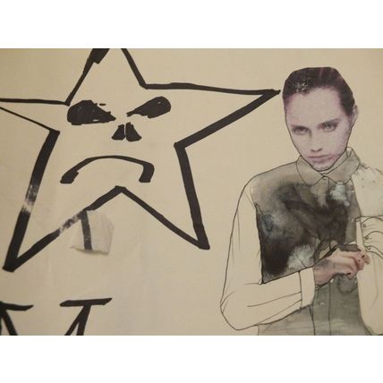 ORIGINAL URBAN ART by MG girl model face London 2013 Shoreditch Hoxton