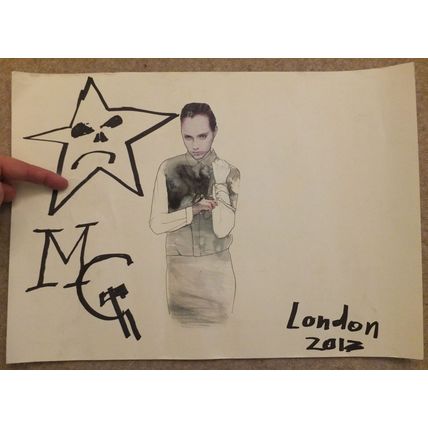 ORIGINAL URBAN ART by MG girl model face London 2013 Shoreditch Hoxton