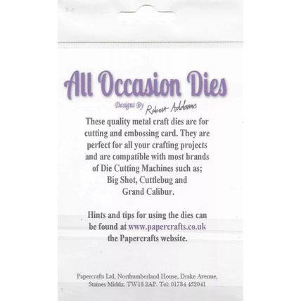 All Occasion Dies. Holly Flourish Die. Die Cutting Cardmaking Scrapbooking Craft