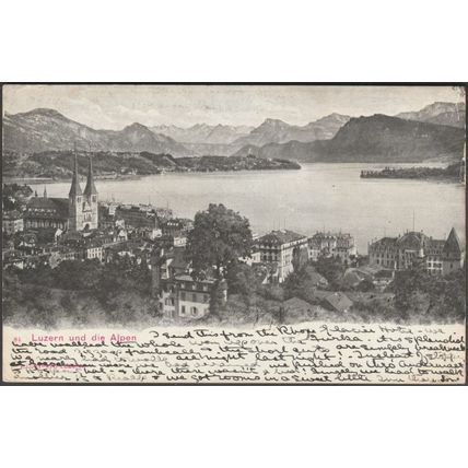 Luzern und die Alpen, 1904 - Edition Illustrato AK