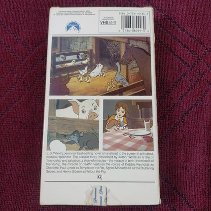 Charlottee's Web - Released 1972 - Children - Rated G - VHS Tape - Used