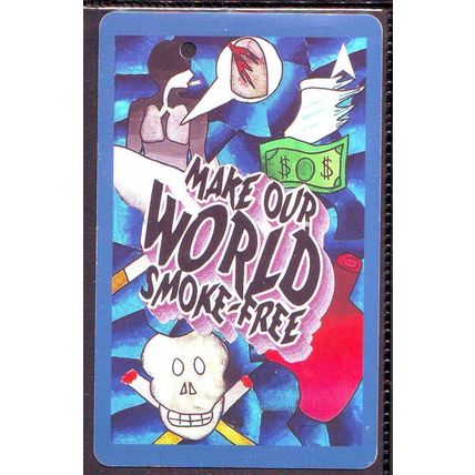 Make Our World Smoke Free S'pore TransitLink Train/Bus Card