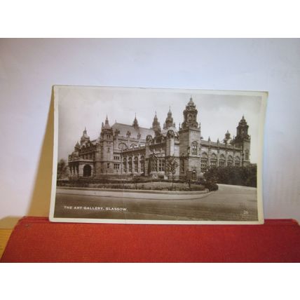 ART GALLERY, GLASGOW used vintage postcard RP 1939 pm =