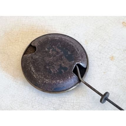 Antique Brass Clock Pendulum | Vintage Timepiece Part | Horological Collectible