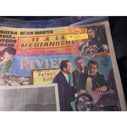 1960 ORIGINAL OCEANS 11 THEATRE LOBBY POSTER! $35.00! Frank Sinatra! Dean Martin