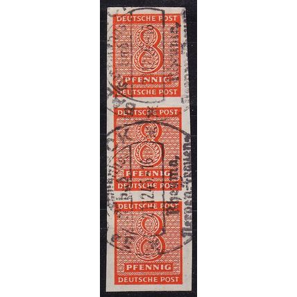 GERMANY Alliiert SBZ [West-Sachsen] MiNr 0118 X ( O/used ) [02] 3er